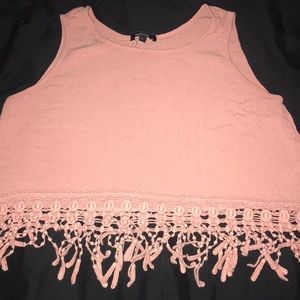 Pink/ Nude crop top